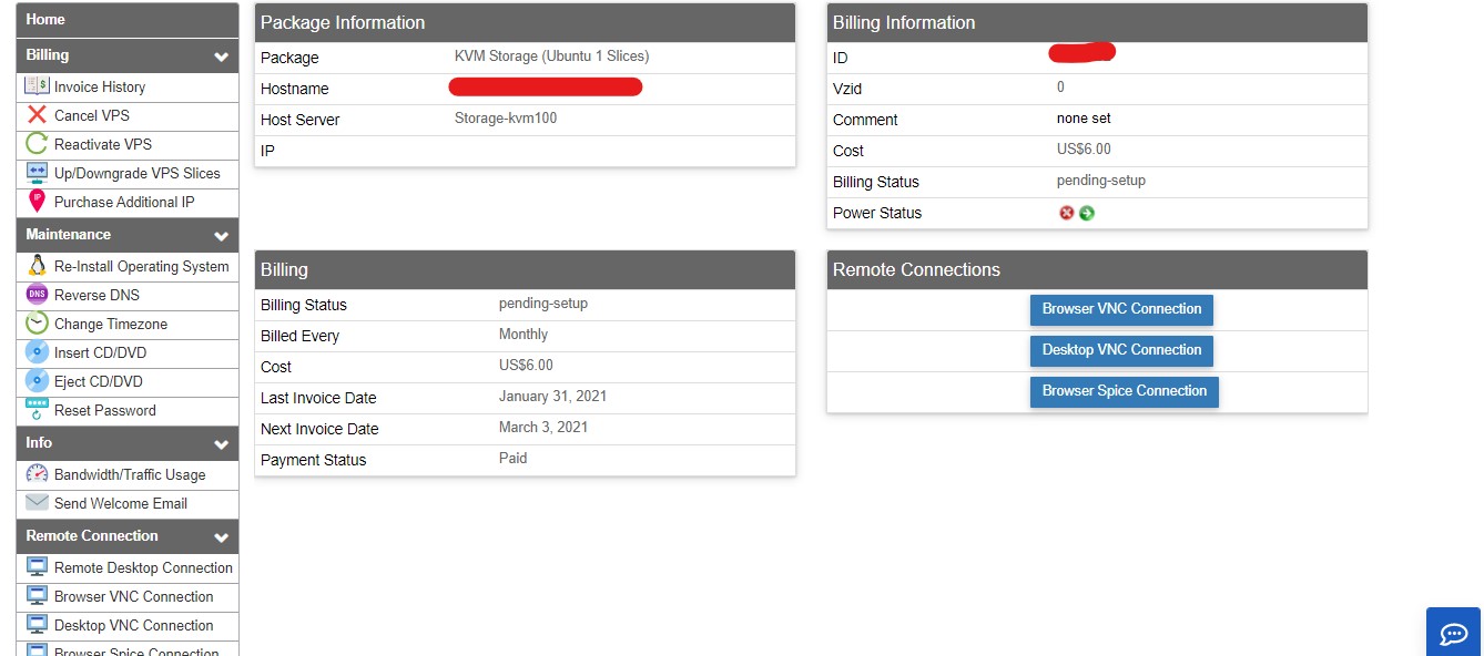 cpanel interserver vps