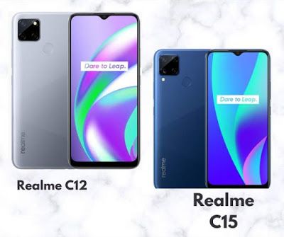 realme c12 and c15