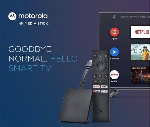 motorola 4k android tv stick in india