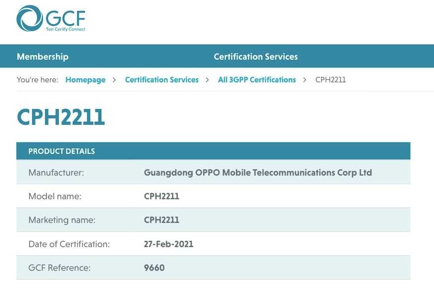 oppo reno 5z global certification forumoppo reno 5z global certification forum