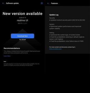 realme xt update