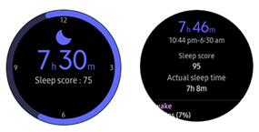 samsung health sleep score