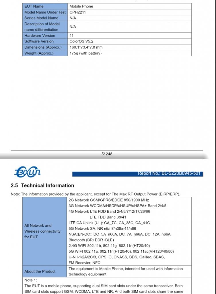 [update: cph2211 spotted on fcc] oppo reno 5z surfaces on bluetooth sig, it already passed gfc, nemko and imda certification