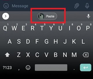 paste image in gboard