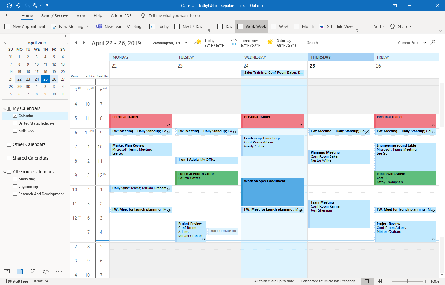 task and calendar management