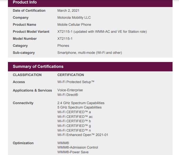 xt2113-2 wifi alliance