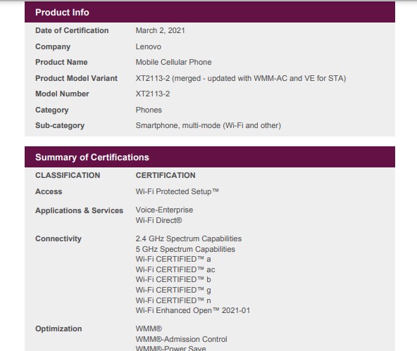 xt2115 wifi alliance