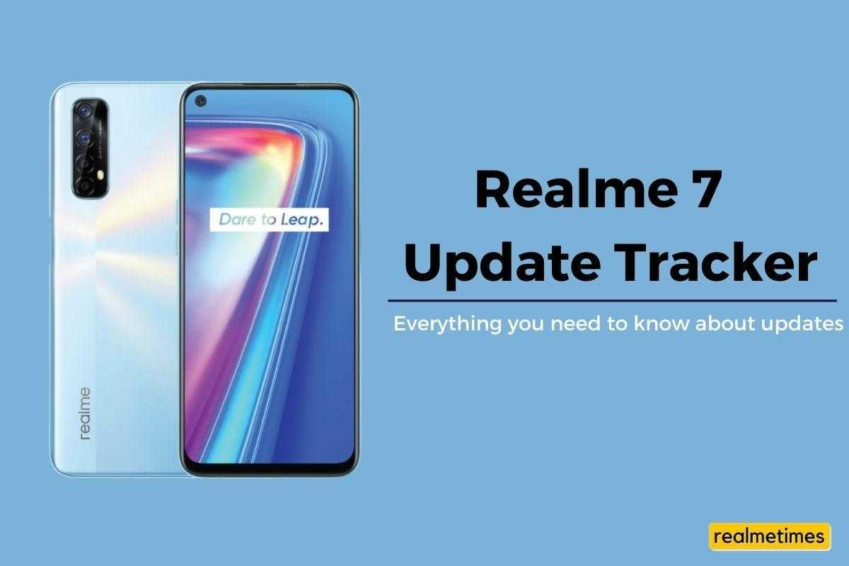 Update tracking. Realme 7/7 Pro. Realme 7 Pro Special Edition. Realme 7i.