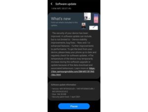 samsung galaxy m51 update