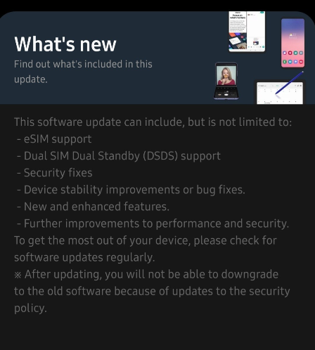 galaxy note 20 changelog