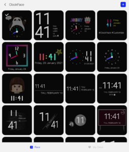 samsung clockface