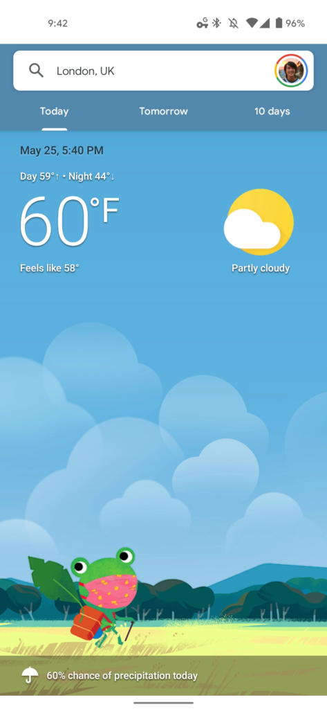 google weather 