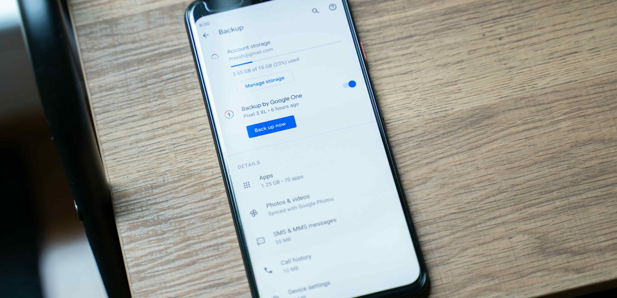 backup by google one: the new android backup system