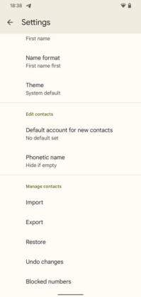 google contacts