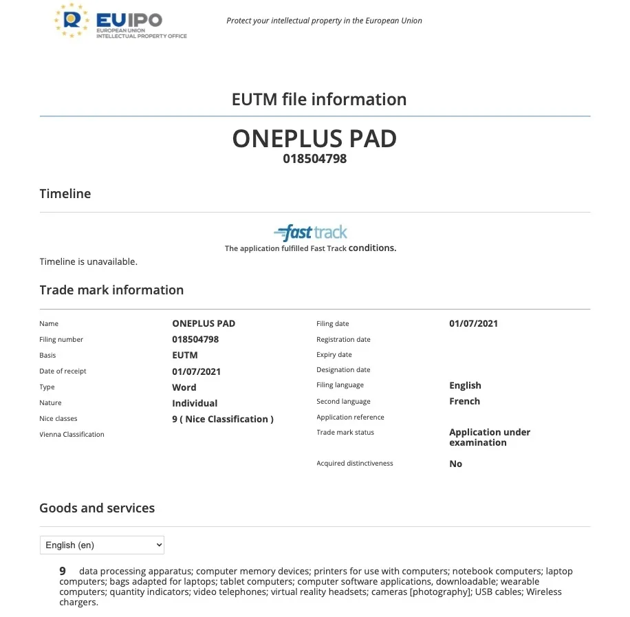 oneplus pad