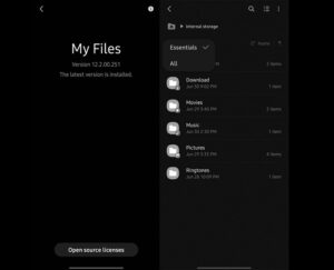 Samsung Files Update