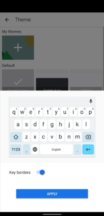 gboard color theme syncs with the wallpaper on android 12