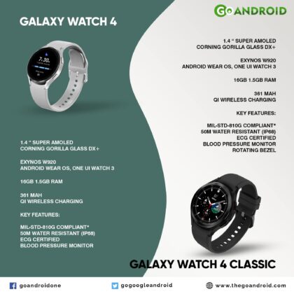 samsung galaxy watch vs iwatch 4