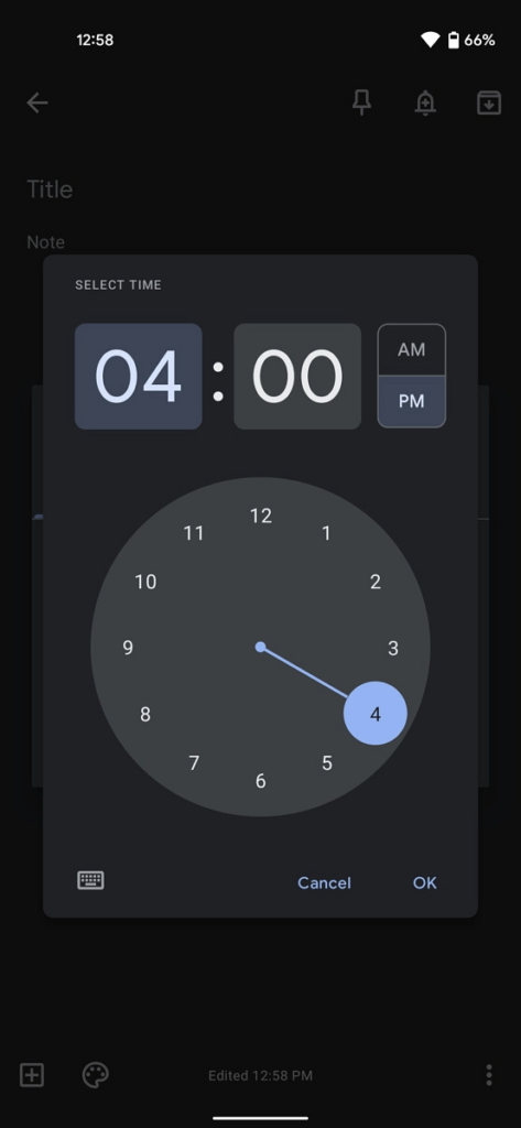 time picker ui 