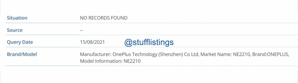 upcoming oneplus ne2210 visits the imei database!