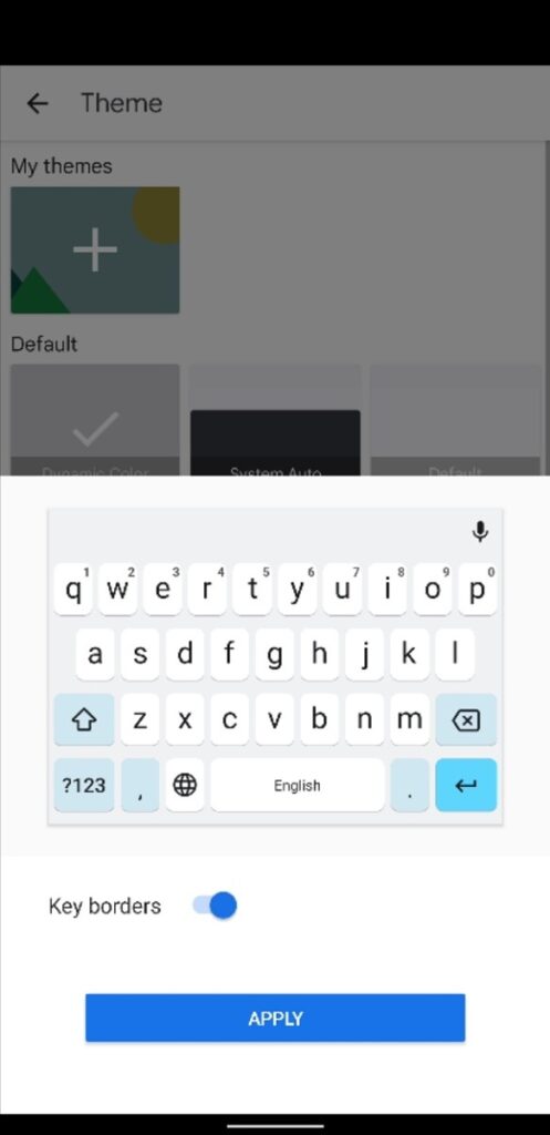 how to set gboard theme as per the wallpaper
