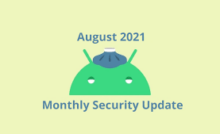 August 2021 security patch
