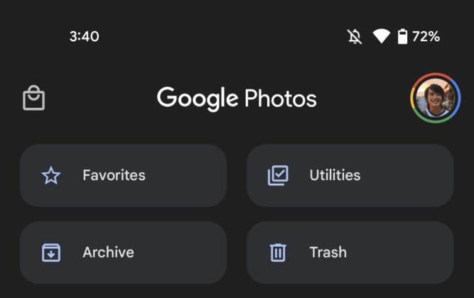 google photos adopt material you theme without dynamic color