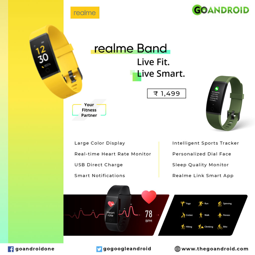 realme band 2 debuted with 90+ sports modes: specs & price