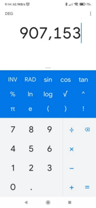 google calculator receives its first post material you design update