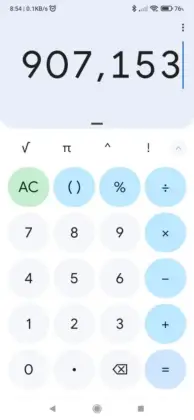 google calculator receives its first post material you design update