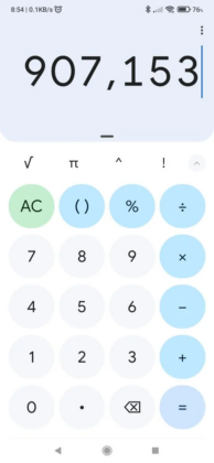 google calculator receives its first post material you design update