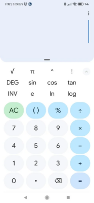 google calculator receives its first post material you design update