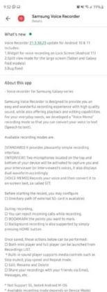 samsung voice recorder update adds new features and lock screen widget