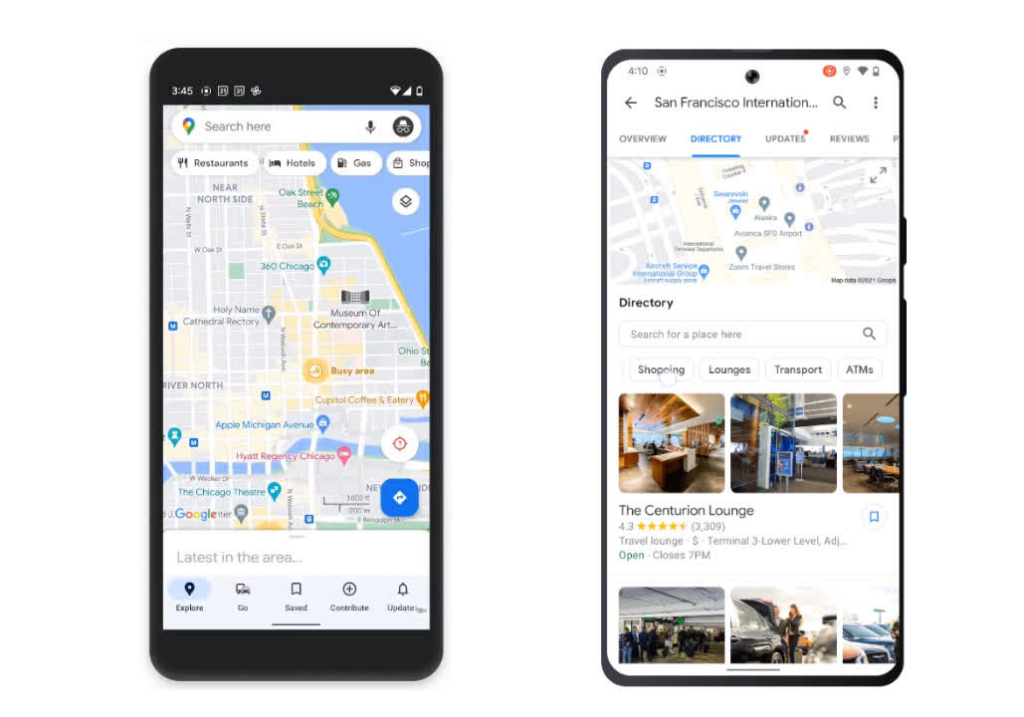 "area busyness" feature is making way for google map