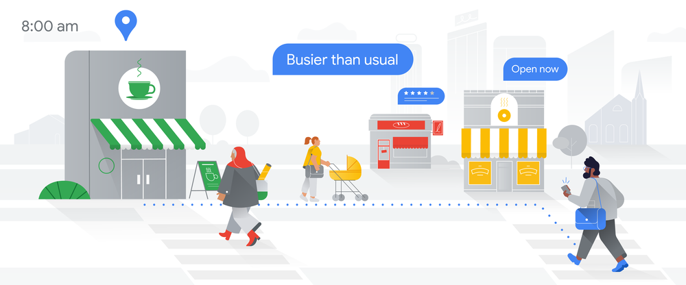 "area busyness" feature is making way for google map