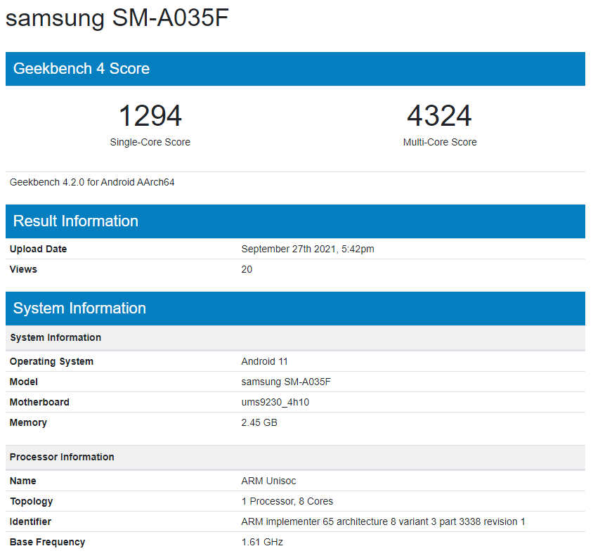 samsung galaxy a03 (sm-a035f) arrives on bis india, launch imminent