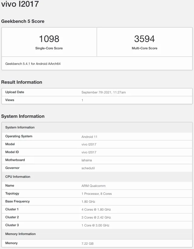 iqoo 8 pro (l2017) indian variant spotted at bis