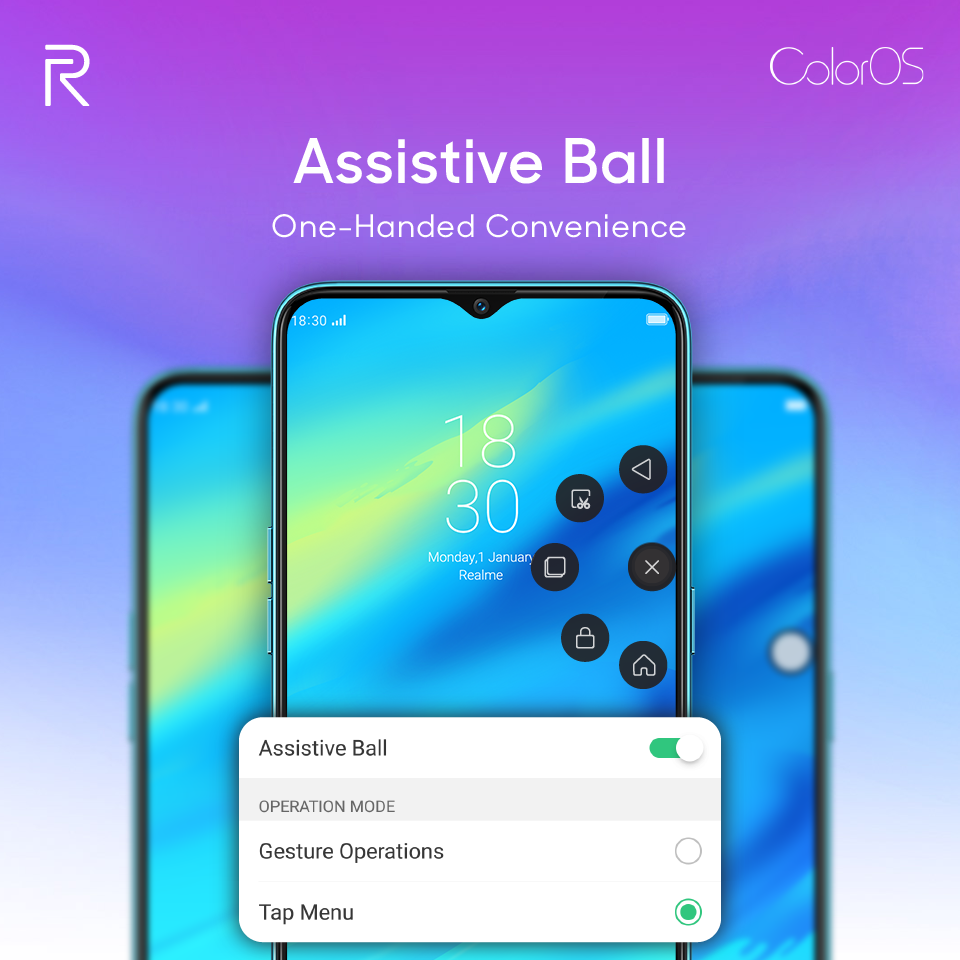 realme assistive ball 