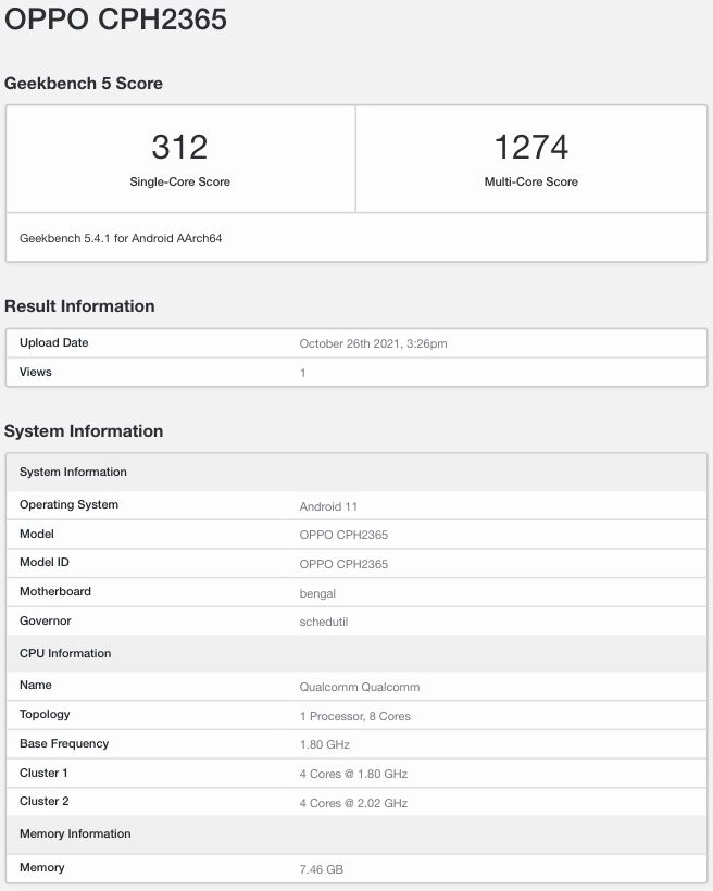 after bis certification, oppo cph2375 arrives on eec