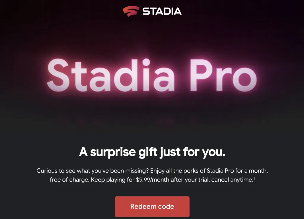 stadia pro giveaway is live for existing and former subscribers in the u.s.