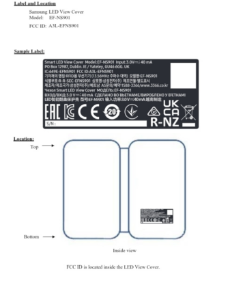 samsung galaxy s22+ arrives on fcc with led view cover