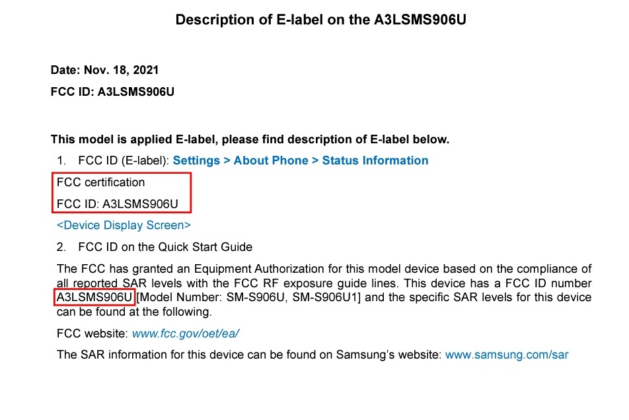 samsung galaxy s22+ arrives on fcc with led view cover