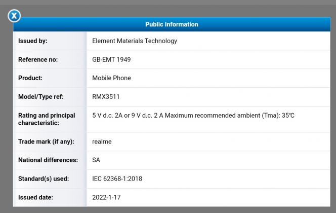 realme c35 arrives on fcc with model number rmx3511