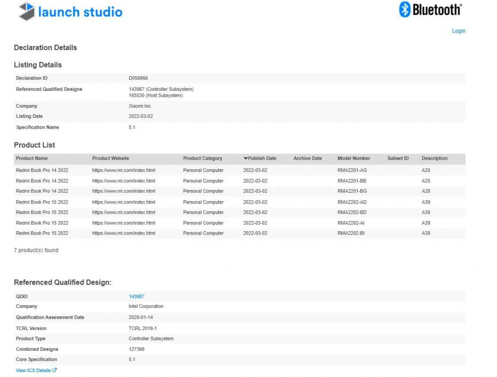 redmi book pro 14 2022 & book pro 15 2022 hits bluetooth sig ahead of launch