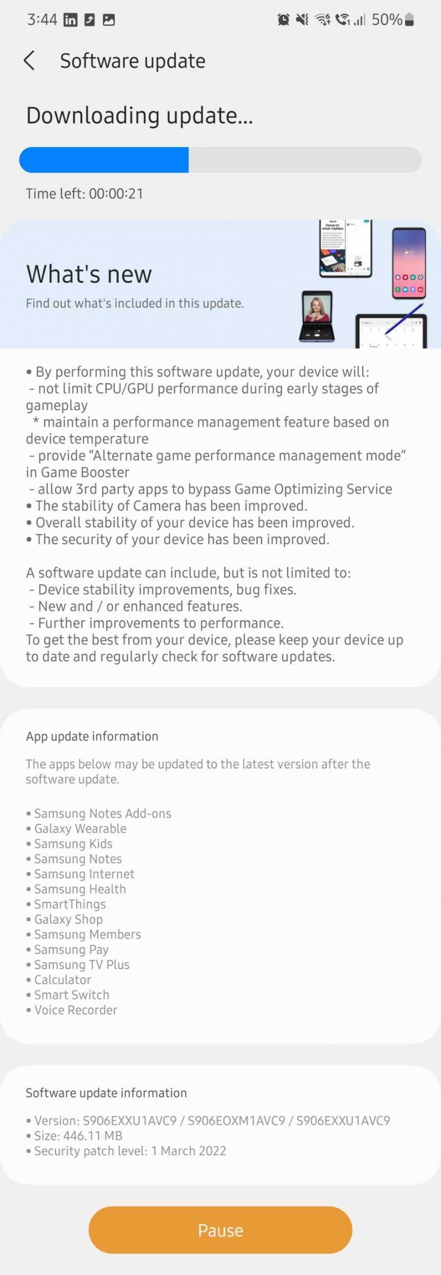 samsung starts pushing update to fix throttling issue on the galaxy s22 series