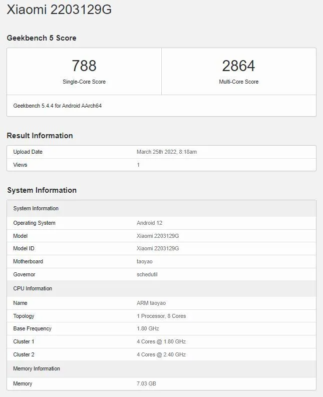 xiaomi 12 lite arrives on geekbench with snapdragon 778g 5g soc