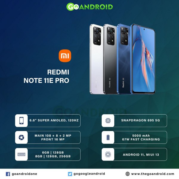 Xiaomi Redmi Note 11E Pro