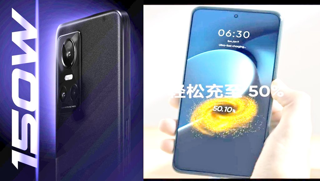 realme gt neo 3 teased to support 150w of ultradart charging