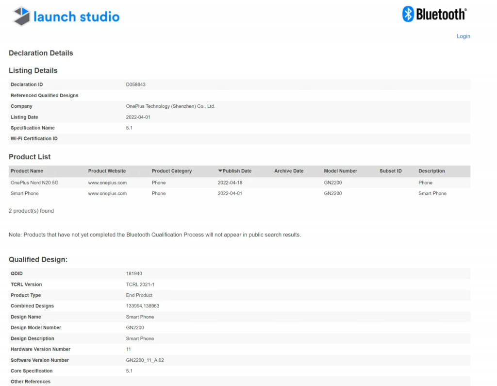 oneplus nord n20 5g gets bluetooth sig certification ahead of launch