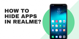 How to hide apps in Realme